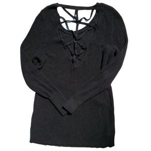 Torrid strappy oversized knit sweater